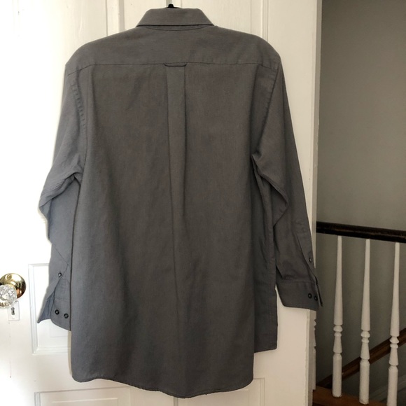 SALE🤑•Gray Croft & Barrow Long Sleeve Dress Shirt 👔 Mens - Picture 4 of 8